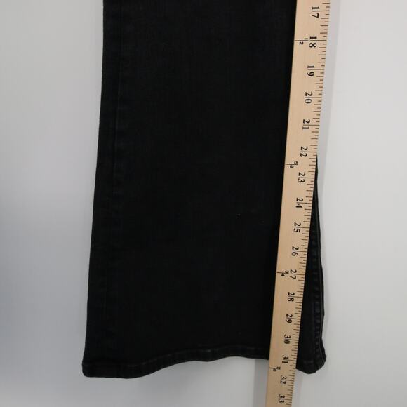 Free People We The Free Jayde Flare Jumpsuit Black Mamba NWT Denim Size M - Picture 7 of 13